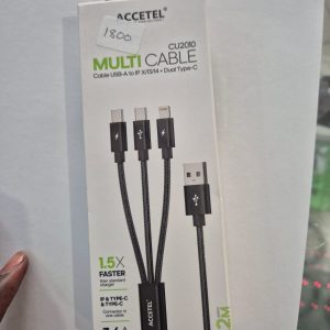 ACCETEL Multi Cable 3-in-1 1.2m