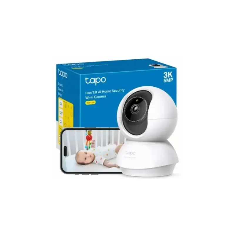 WiFi Surveillance Camera, 3K 5MP, AI Detection